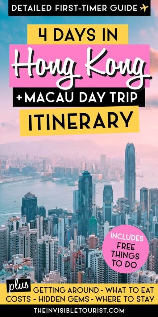 4 Day Hong Kong Itinerary Travel Guide + Macau Day Trip
