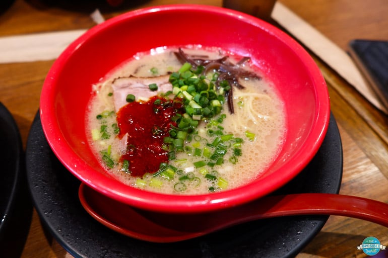 Pork Back Fat Ramen Restaurant in Shibuya Tokyo