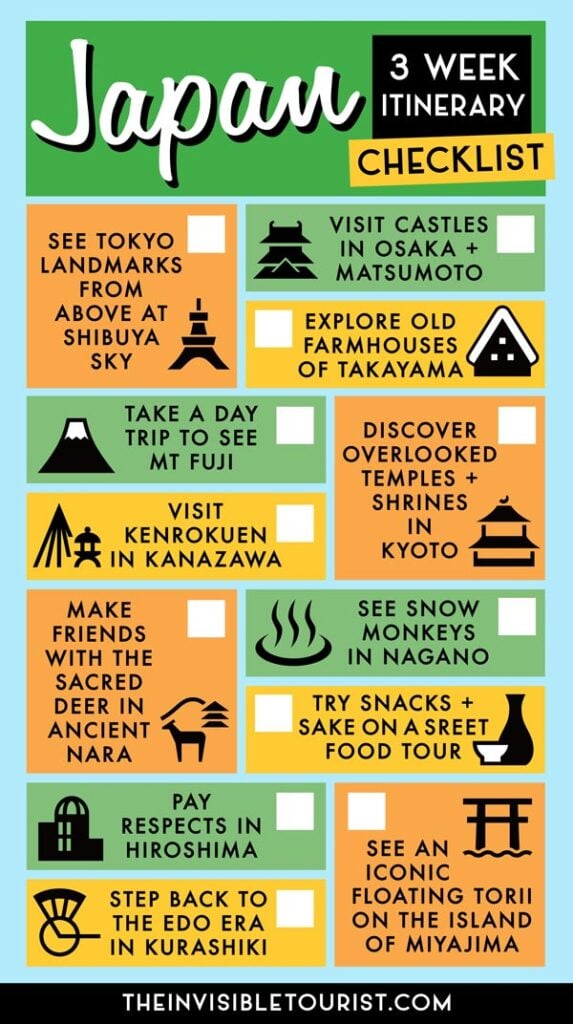 Japan 3 Week Itinerary 2025 Cities, Alps & In Between