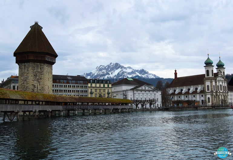 Chapel Bridge and Mt Pilatus, Lucerne | The Invisible Tourist