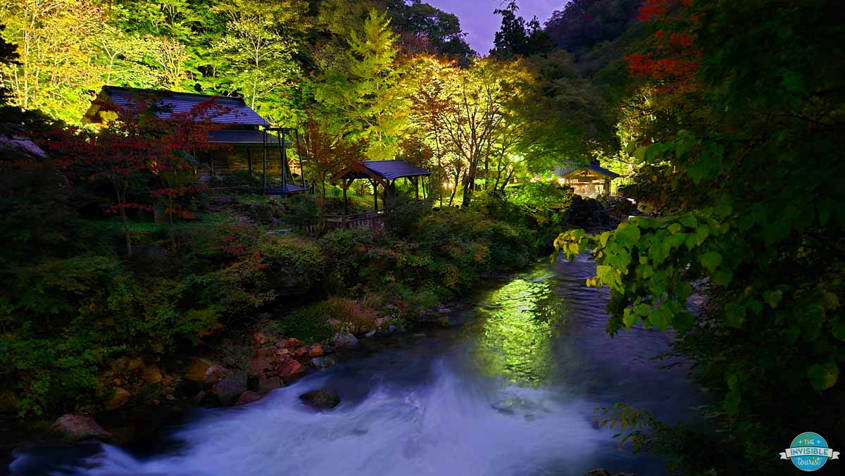 Takaragawa Onsen Osenkaku at Night