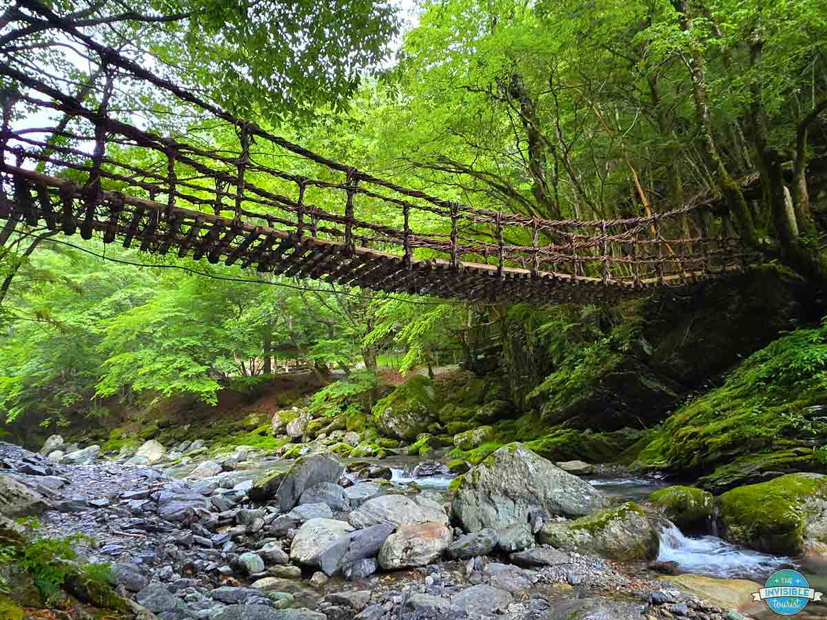 Don't miss the other vine bridges of Oku-Iya Double Vine Bridges during your Iya Valley itinerary