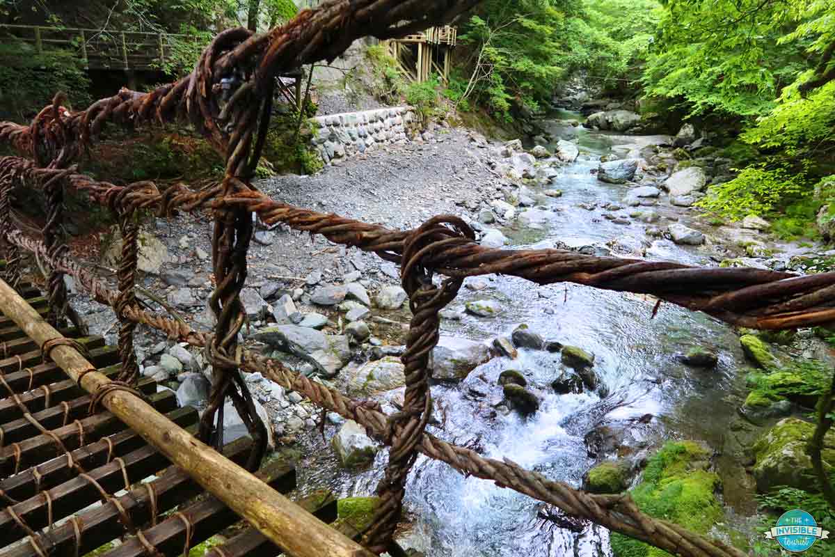 Stop by the Oku-Iya Double Vine Bridge, on your Iya Valley day trip