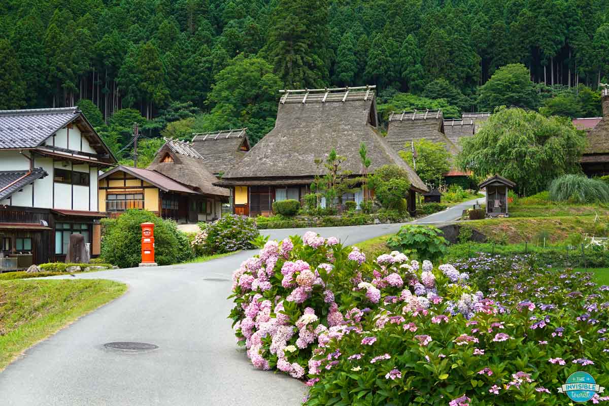 Traditional thatched farmhouse residences of Kayabuki no Sato village in Miyama, Kyoto