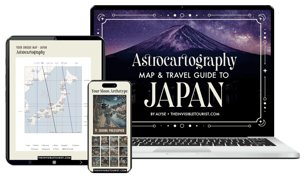 Astrocartography Map & Travel Guide to Japan | The Invisible Tourist