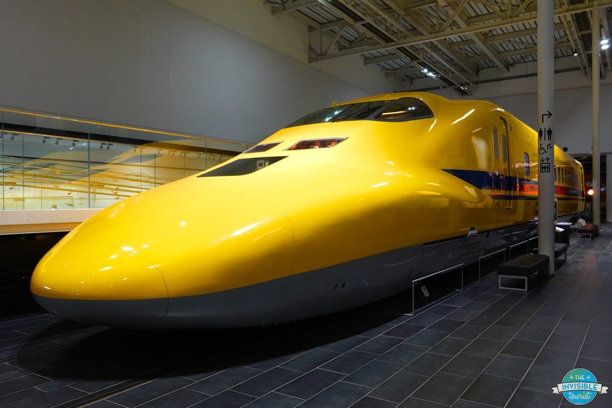 Dr Yellow inspection Shinkansen at the SCMaglev and Railway Park, Nagoya