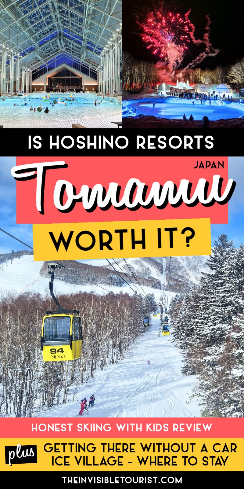 Hoshino Resorts Tomamu review: Mina-Mina Beach, Ice Village fireworks and the Tomamu gondola. Is Risonare Tomamu in Hokkaido worth it for a family ski holiday in Japan? | The Invisible Tourist